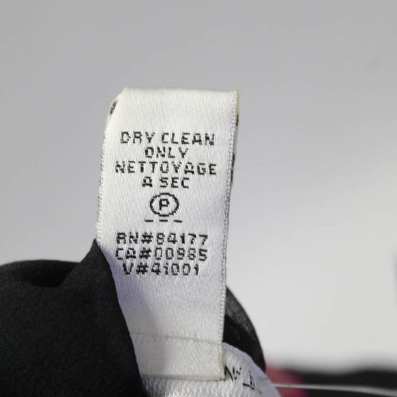 Diane Von Furstenberg Sleeveless Scoop Neck Ruffled Blk Pink Sz 10 #106 - Picture 11 of 11